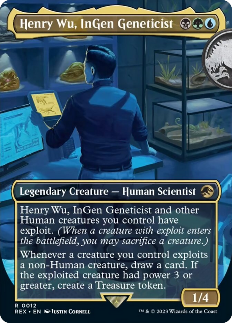 Henry Wu, InGen Geneticist (Borderless) [Jurassic World Collection] | Card Merchant Takapuna