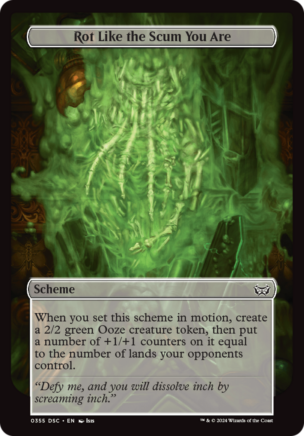 Rot Like the Scum You Are (Full Art) [Duskmourn: Archenemy] | Card Merchant Takapuna