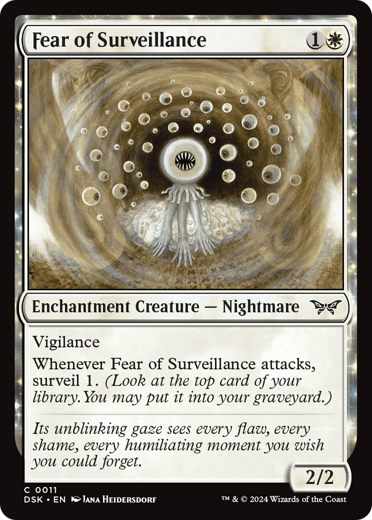 Fear of Surveillance [Duskmourn: House of Horror] | Card Merchant Takapuna