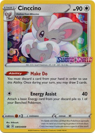 Cinccino (SWSH009) (Prerelease Promo) [Sword & Shield: Black Star Promos] | Card Merchant Takapuna