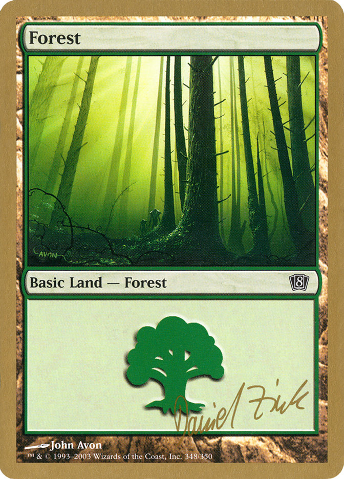 Forest (dz348) (Daniel Zink) [World Championship Decks 2003] | Card Merchant Takapuna