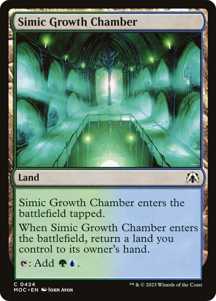 Simic Growth Chamber [March of the Machine Commander] | Card Merchant Takapuna