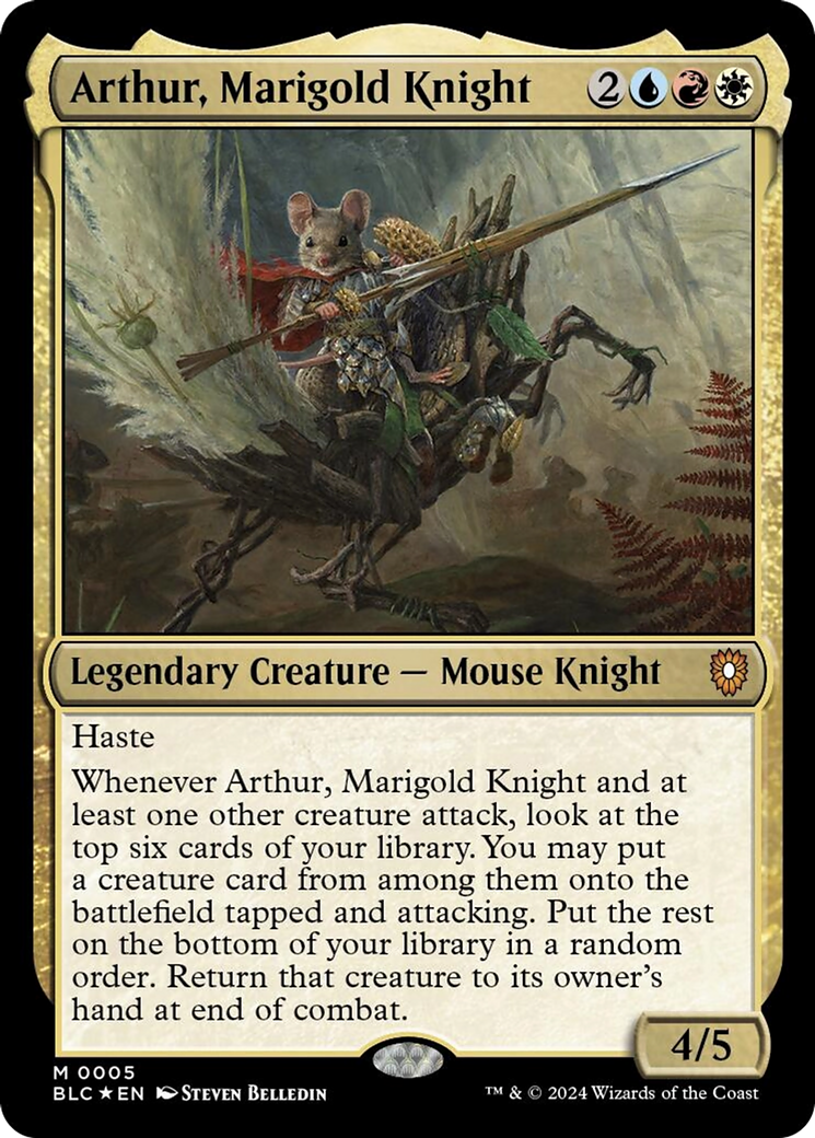 Arthur, Marigold Knight [Bloomburrow Commander] | Card Merchant Takapuna