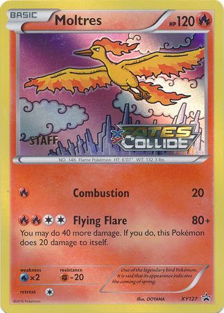 Moltres (XY127) (Staff) [XY: Black Star Promos] | Card Merchant Takapuna