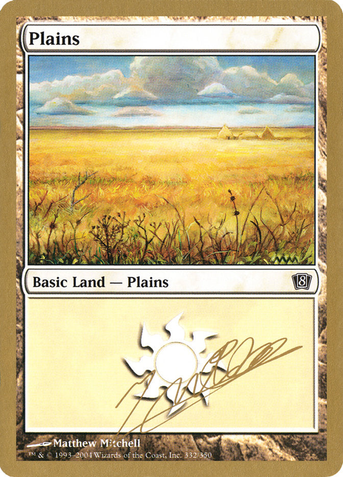 Plains (jn332) (Julien Nuijten) [World Championship Decks 2004] | Card Merchant Takapuna