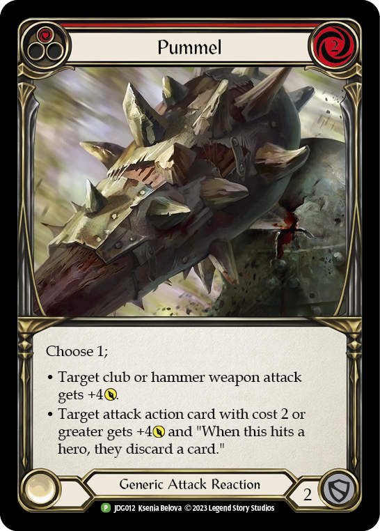 Pummel (Red) [JDG012] (Promo)  Cold Foil | Card Merchant Takapuna