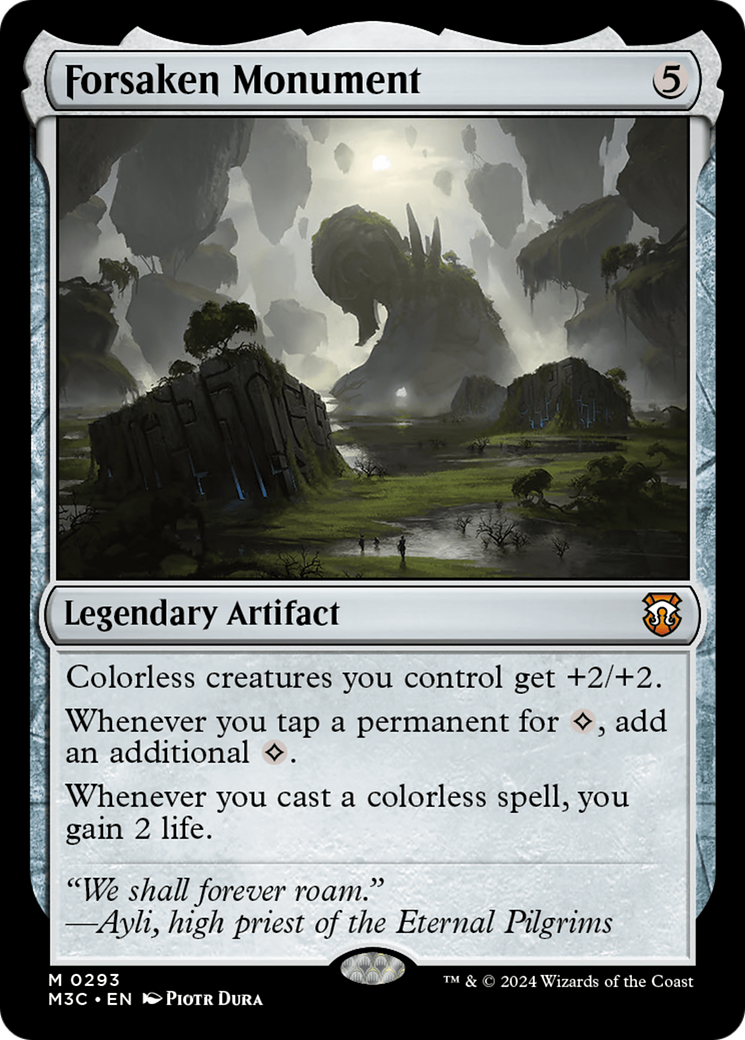 Forsaken Monument (Ripple Foil) [Modern Horizons 3 Commander] | Card Merchant Takapuna