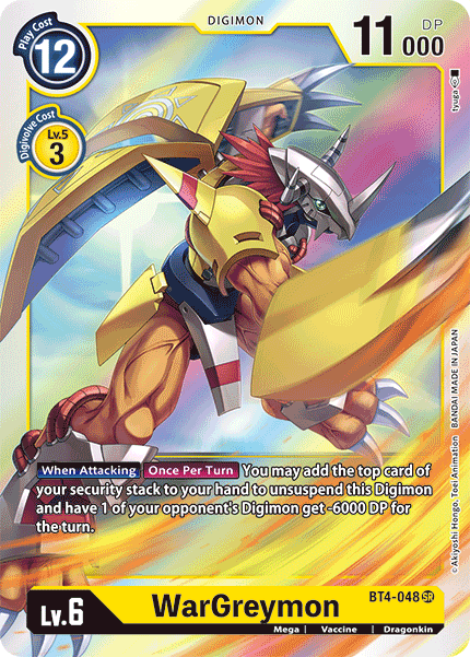 WarGreymon [BT4-048] [Great Legend] | Card Merchant Takapuna