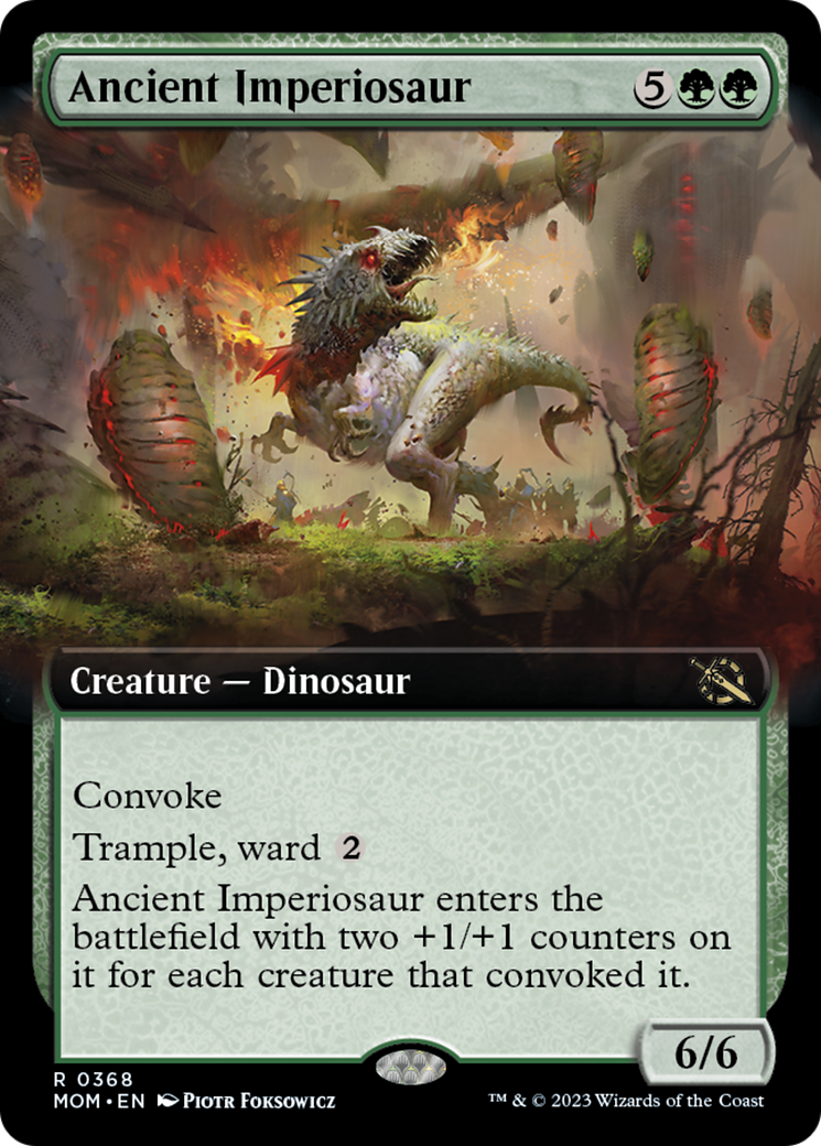 Ancient Imperiosaur (Extended Art) [March of the Machine] | Card Merchant Takapuna