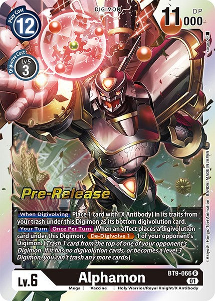 Alphamon [BT9-066] [X Record Pre-Release Promos] | Card Merchant Takapuna