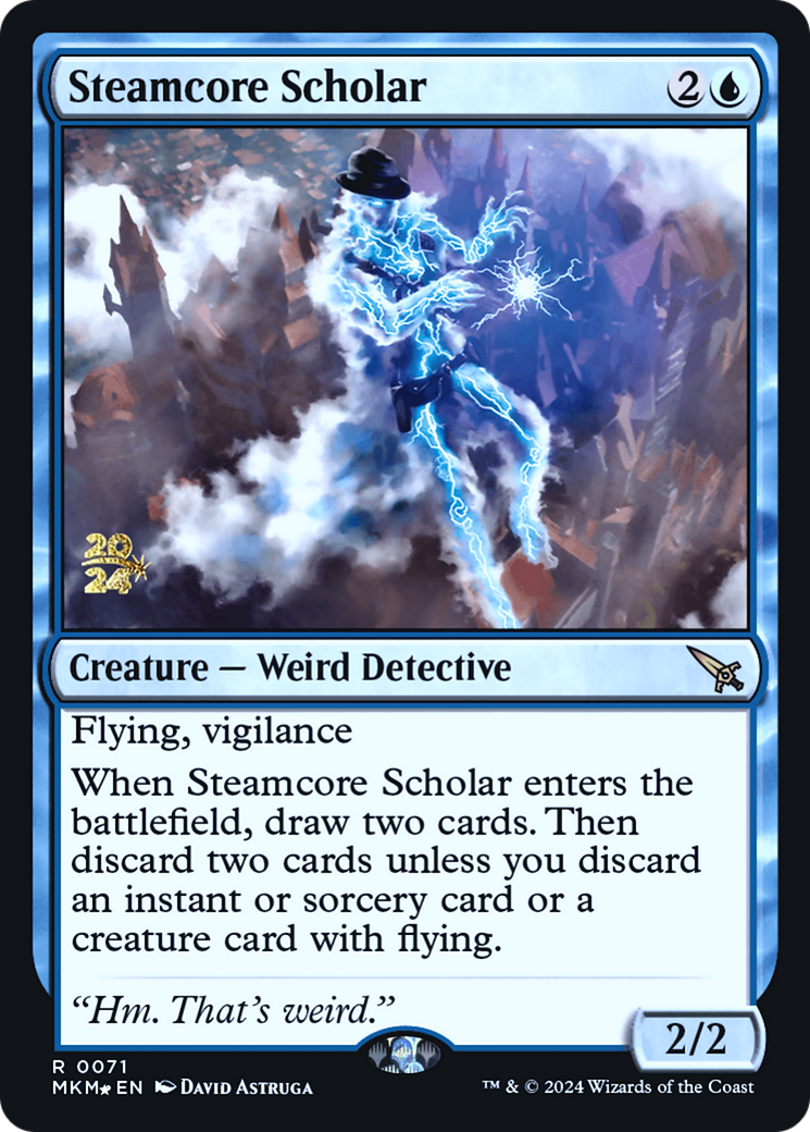 Steamcore Scholar [Murders at Karlov Manor Prerelease Promos] | Card Merchant Takapuna