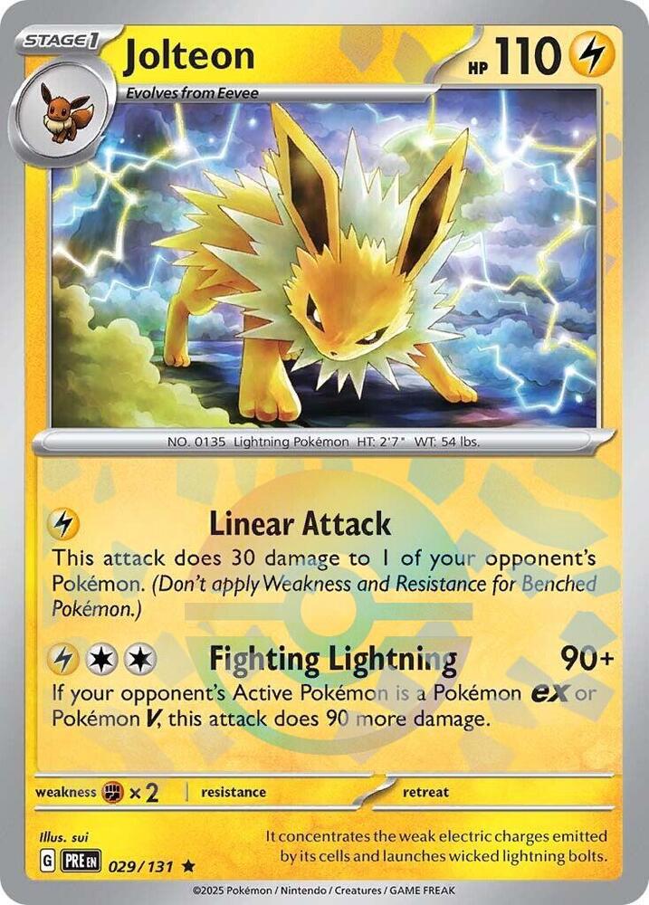 Jolteon (029/131) (Poke Ball Pattern) [Scarlet & Violet: Prismatic Evolutions] | Card Merchant Takapuna