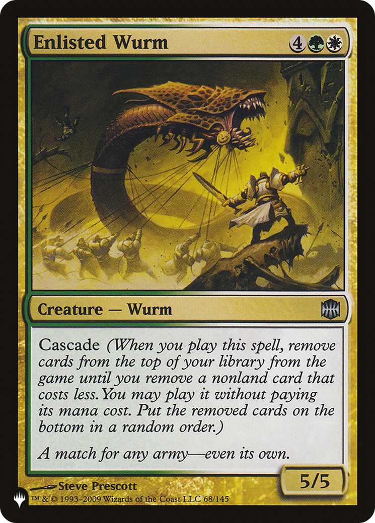 Enlisted Wurm [The List] | Card Merchant Takapuna