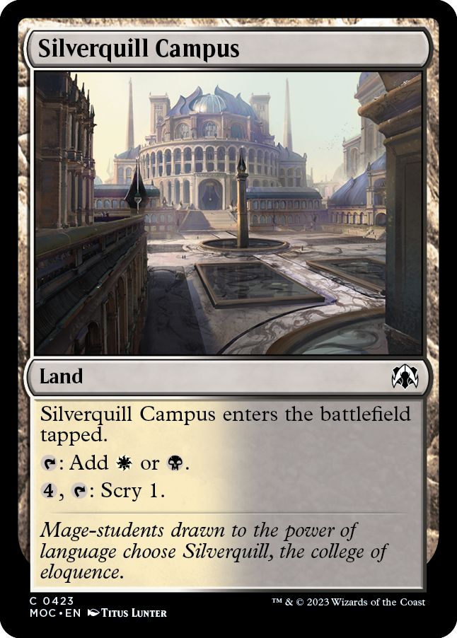 Silverquill Campus [March of the Machine Commander] | Card Merchant Takapuna