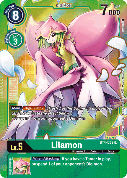 Lilamon [BT4-059] (Alternate Art) [Great Legend] | Card Merchant Takapuna