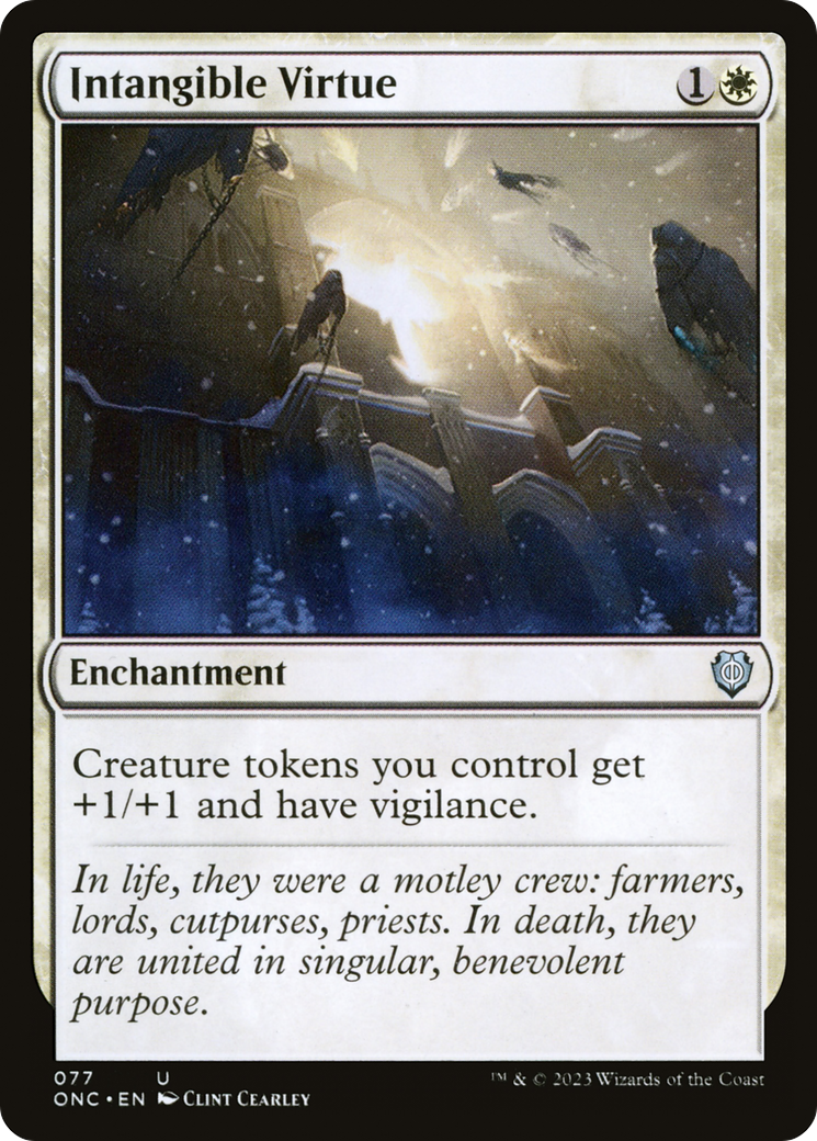 Intangible Virtue [Phyrexia: All Will Be One Commander] | Card Merchant Takapuna