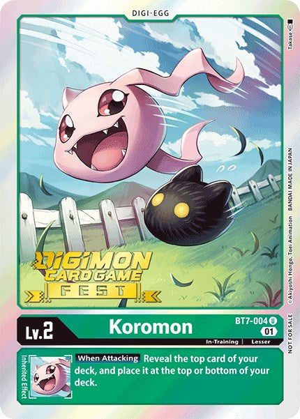 Koromon [BT7-004] (Digimon Card Game Fest 2022) [Next Adventure Promos] | Card Merchant Takapuna