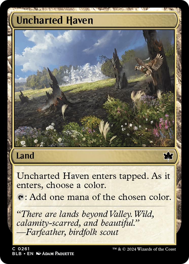 Uncharted Haven [Bloomburrow] | Card Merchant Takapuna