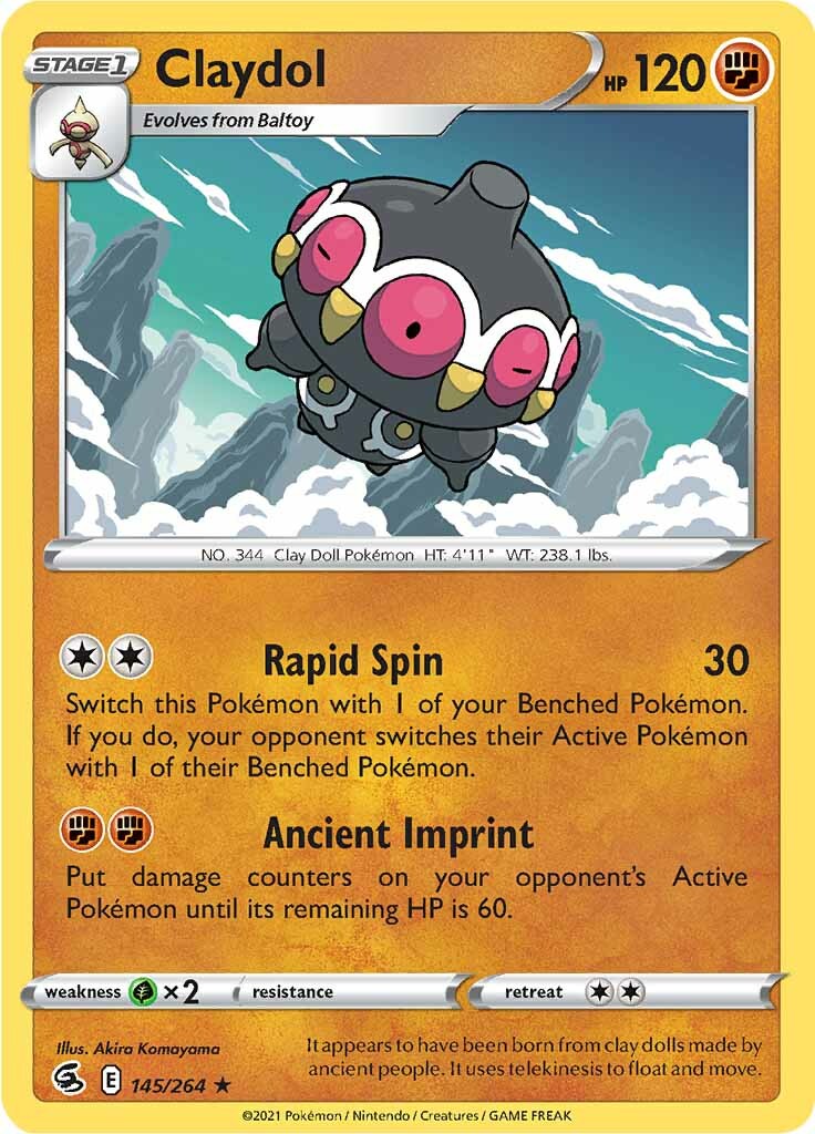 Claydol (145/264) [Sword & Shield: Fusion Strike] | Card Merchant Takapuna