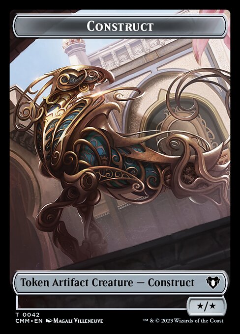 Elemental (0026) // Construct (0042) Double-Sided Token [Commander Masters Tokens] | Card Merchant Takapuna