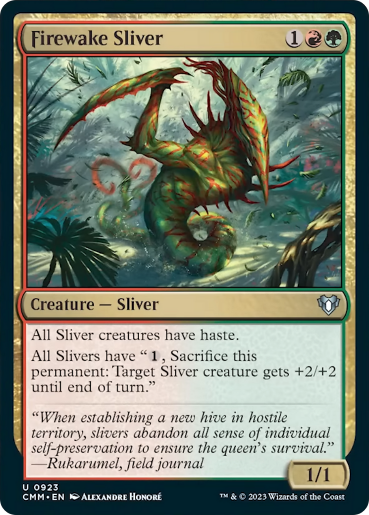 Firewake Sliver [Commander Masters] | Card Merchant Takapuna