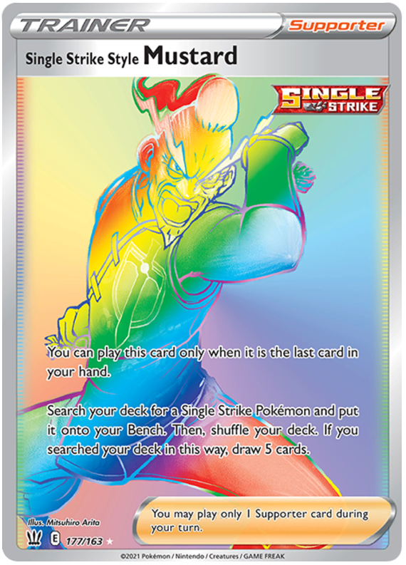 Single Strike Style Mustard (177/163) [Sword & Shield: Battle Styles] | Card Merchant Takapuna