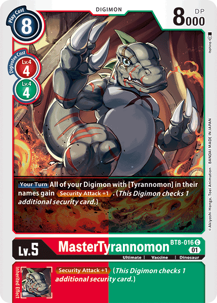 MasterTyrannomon [BT8-016] [New Awakening] | Card Merchant Takapuna