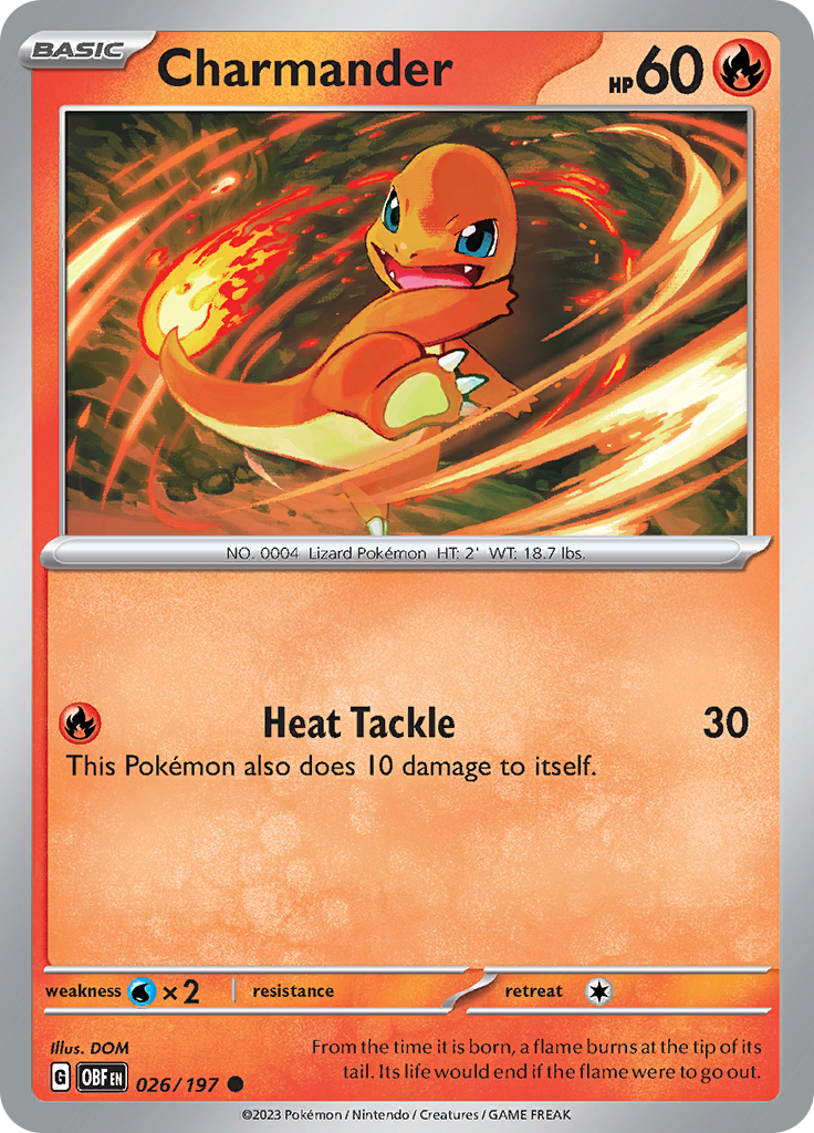 Charmander (026/197) [Scarlet & Violet: Obsidian Flames] | Card Merchant Takapuna