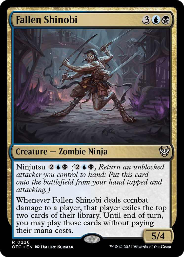 Fallen Shinobi [Outlaws of Thunder Junction Commander] | Card Merchant Takapuna