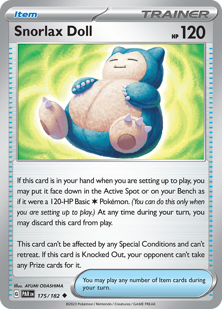 Snorlax Doll (175/182) [Scarlet & Violet: Paradox Rift] | Card Merchant Takapuna