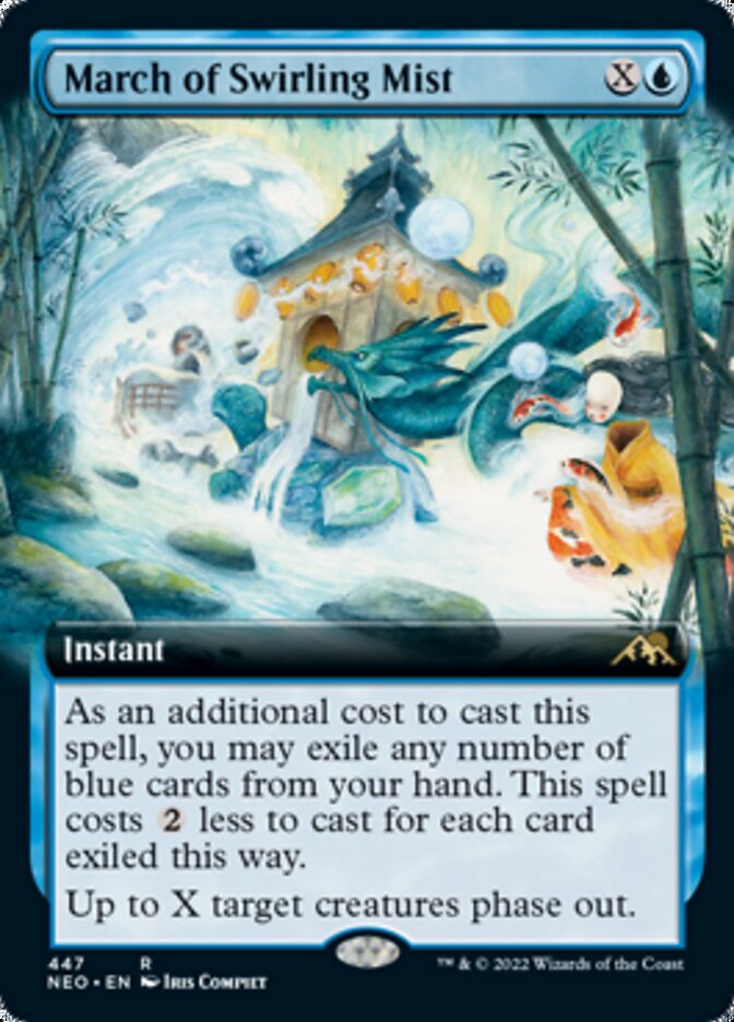 March of Swirling Mist (Extended Art) [Kamigawa: Neon Dynasty] | Card Merchant Takapuna