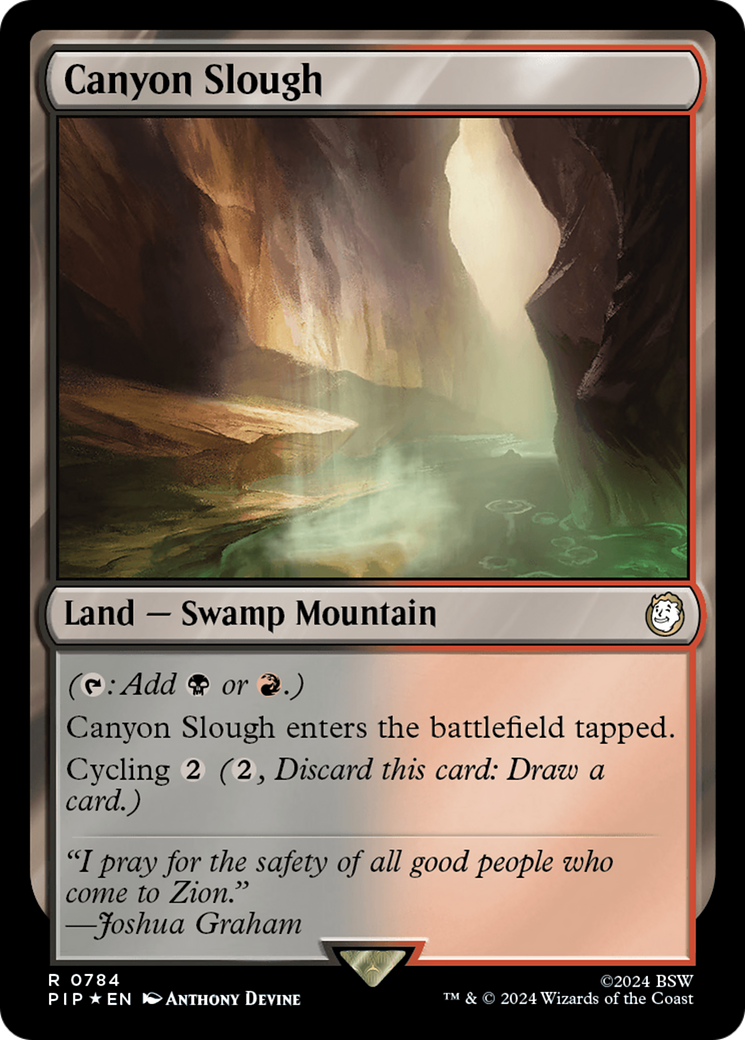 Canyon Slough (Surge Foil) [Fallout] | Card Merchant Takapuna