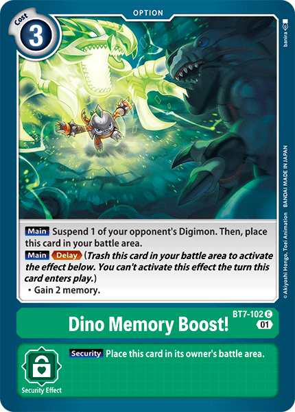 Dino Memory Boost! [BT7-102] [Next Adventure] | Card Merchant Takapuna