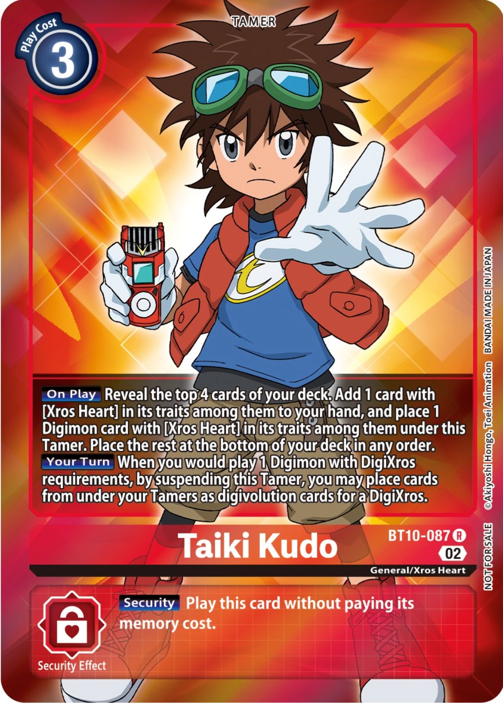 Taiki Kudo [BT10-087] (Box Topper) [Xros Encounter] | Card Merchant Takapuna