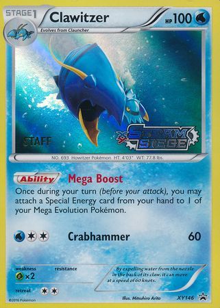 Clawitzer (XY146) (Staff) [XY: Black Star Promos] | Card Merchant Takapuna