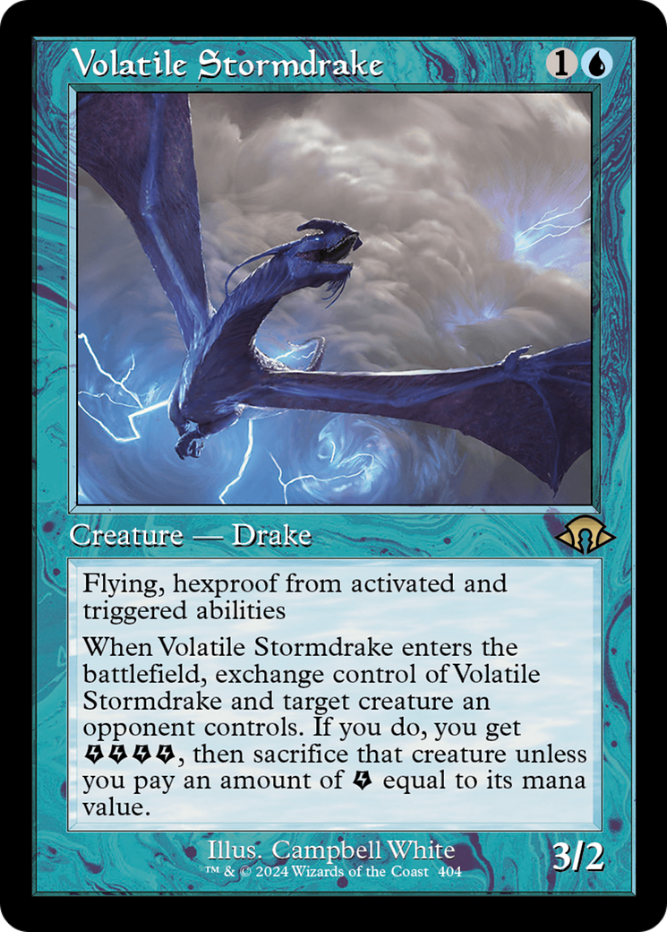 Volatile Stormdrake (Retro) [Modern Horizons 3] | Card Merchant Takapuna