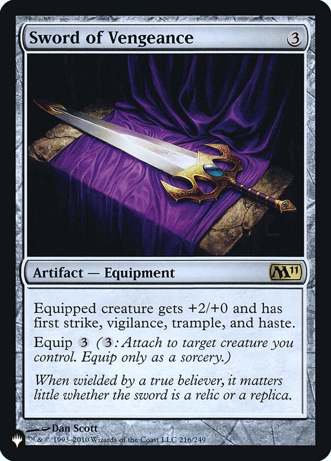 Sword of Vengeance [Secret Lair: Heads I Win, Tails You Lose] | Card Merchant Takapuna