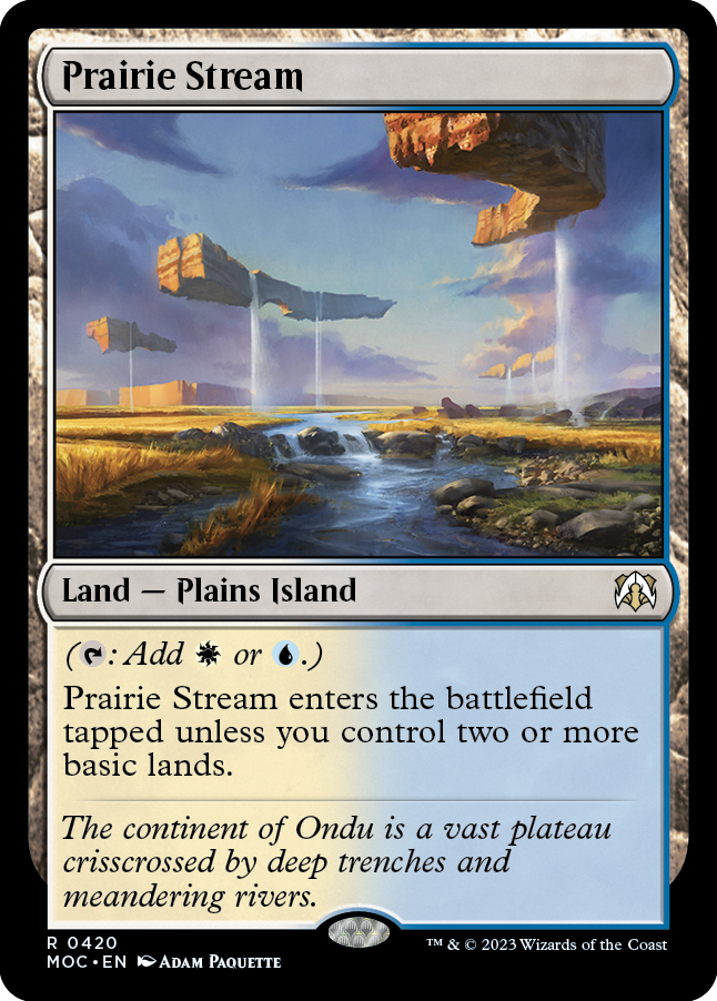 Prairie Stream [March of the Machine Commander] | Card Merchant Takapuna