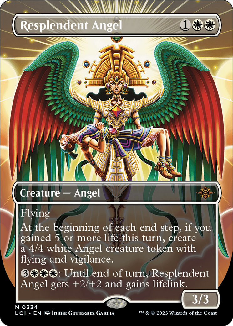 Resplendent Angel (Borderless) [The Lost Caverns of Ixalan] | Card Merchant Takapuna