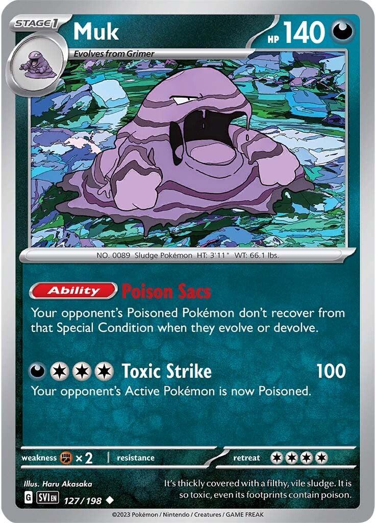 Muk (127/198) [Scarlet & Violet: Base Set] | Card Merchant Takapuna