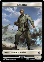 Soldier // Alien Warrior Double-Sided Token [Doctor Who Tokens] | Card Merchant Takapuna