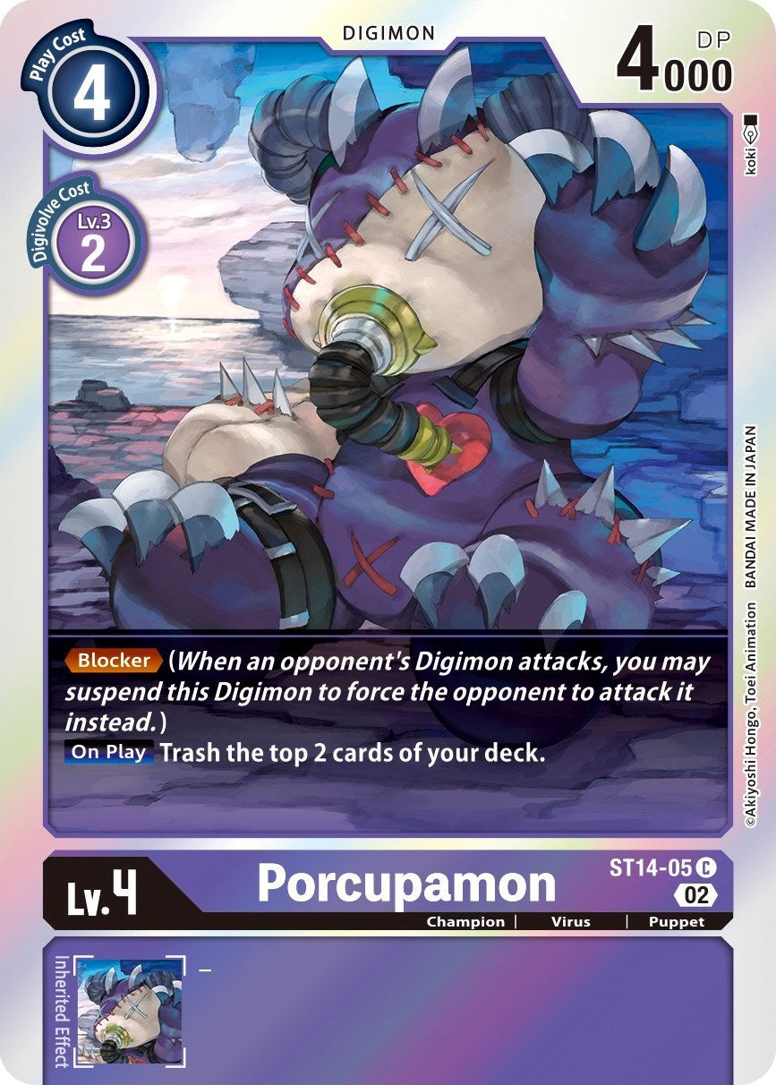 Porcupamon [ST14-05] [Starter Deck: Beelzemon Advanced Deck Set] | Card Merchant Takapuna