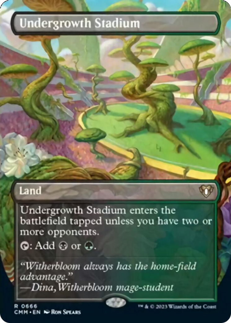 Undergrowth Stadium (Borderless Alternate Art) [Commander Masters] | Card Merchant Takapuna