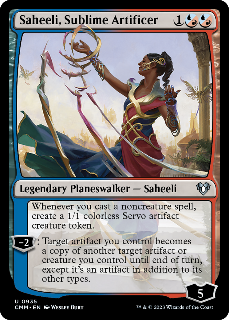 Saheeli, Sublime Artificer [Commander Masters] | Card Merchant Takapuna