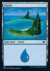 Island (483) (Foil Etched) [Modern Horizons 2] | Card Merchant Takapuna