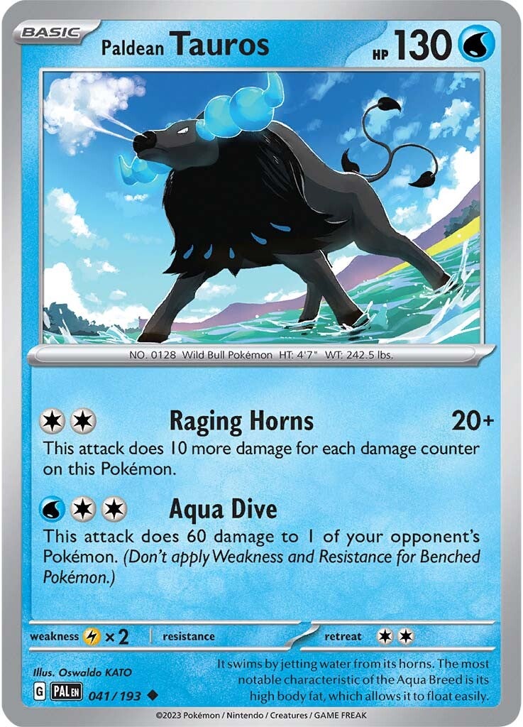 Paldean Tauros (041/193) [Scarlet & Violet: Paldea Evolved] | Card Merchant Takapuna