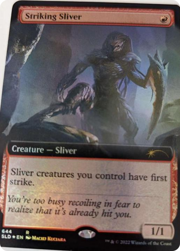 Striking Sliver (Extended Art) [Secret Lair Drop Series] | Card Merchant Takapuna