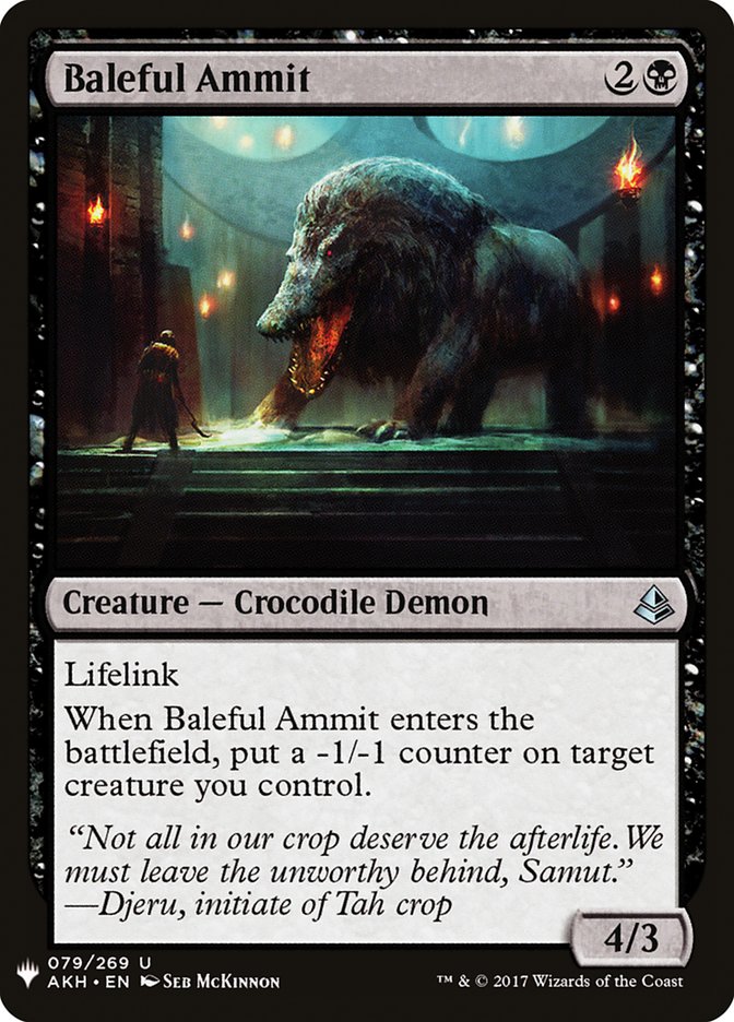 Baleful Ammit [Mystery Booster] | Card Merchant Takapuna