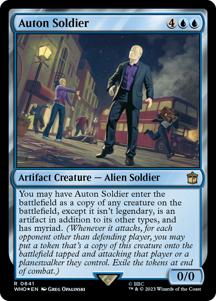 Auton Soldier (Surge Foil) [Doctor Who] | Card Merchant Takapuna