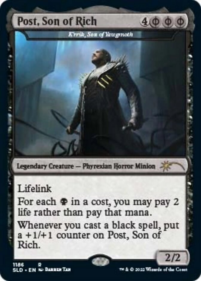 K'rrik, Son of Yawgmoth - Post, Son of Rich [Secret Lair Drop Series] | Card Merchant Takapuna